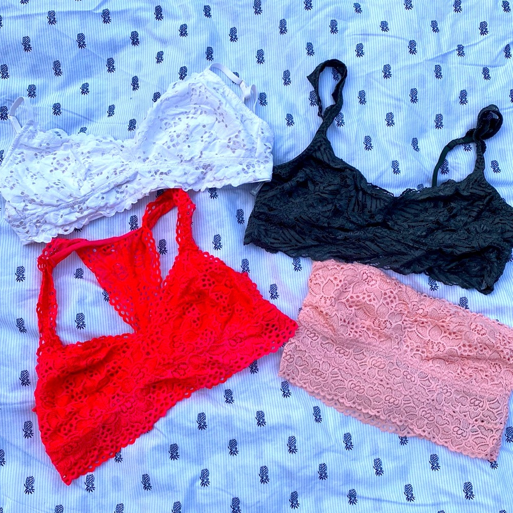 Lace bralette lot